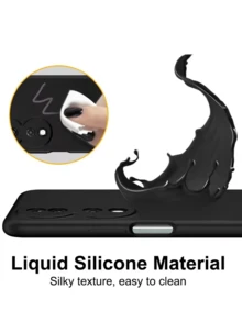 Solid Color Matte Black TPU Silicone 2pcs Honor Phone Case With Camera Protection Soft Lining Ultra-Thin Fit Flexible Back Cover Suitable For Huawei Honor Phones Waterproof Shockproof Anti-Fall Anti-Scratch Birthday Gift - Black - View 3