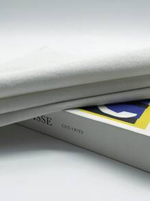 Tela bordada de 50*150cm, en colores blanco, beige y negro, tela de lino premium para bordar, adecuada para mantel, almohada, base de reposapies, cortina de sofá, material de manualidades DIY. Opciones de color: negro, blanco, beige