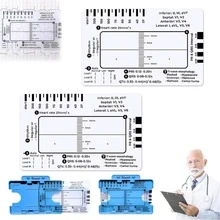 NetHong ECG/EKG 7 Step Ruler Card For ECG/EKG Interpretation Portable ECG EKG Card Ruler - Transparent - View 2