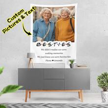 1pc Creative Birthday, Party Text Gift Hanging Cloth, Practical Creative Flag Hanging Cloth Gift - Vibrant Wall Decoration, Unique Personalized Photography And Display Background, Elegant Home Decor, Perfect Party Decoration For Any Occasion, Suitable For Children's Day, Father's Day, Graduation, Wedding, Christmas Tea Room, Bedroom, Living Room, Custom Tapestry, Custom Flag, Room Flag.