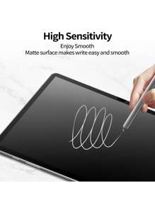 Heyreeg 1pc Matte Ceramic Film Screen Protector Compatible With IPad Mini/Air/Pro/7.9 Inch/8 Inch/9.7 Inch/10.2 Inch/10.5 Inch/10.9 Inch/11 Inch/12.9 Inch, Matte Finish Film, High Sensitivity, Anti Glare, Anti-Scratch, Bubble-Free, Compatible With Face ID And Apple Pencil, Pad Screen Protector