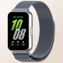1pc Milan-Style Stainless Steel Band, Compatible With Samsung Galaxy Fit 3, Unisex Wristband/Bracelet, Accessory For Galaxy Fit3 Smartwatch - With Samsung Galaxy Watch Fit 3 - View 13