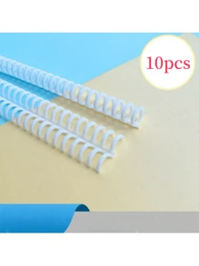 5pcs/10pcs Plastic Loose Leaf Ring Binder - Spiral Notebook Rings - 30 Holes Plastic Spiral Binding Rings - Trimmable And Durable, Suitable For Bookbinding, Notebook Accessories, Office File Backup Accessories, Document And File Organization, Student And Teacher Supplies, School Supplies,School Supplies,Back To School