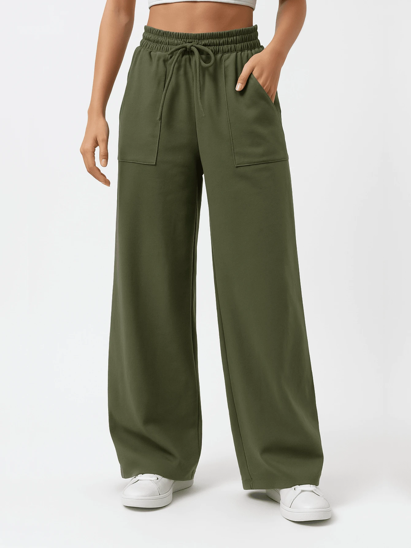 Women's Sweatpants - Verde militar - Ver 1