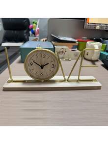 1 Piece Desktop Ornament, Suitable For Living Room, Bedroom, Entrance Hall, Wine Cabinet, TV Cabinet, Beautiful Display, Can Tell Time, A Nice Home Decoration For Living Room And Office Desktop. - Multicolor - View 2