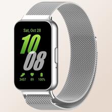 1pc Milan-Style Stainless Steel Band, Compatible With Samsung Galaxy Fit 3, Unisex Wristband/Bracelet, Accessory For Galaxy Fit3 Smartwatch - With Samsung Galaxy Watch Fit 3 - View 12