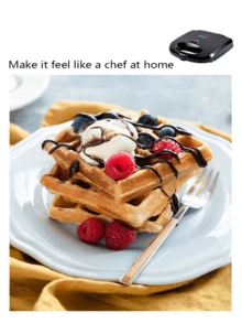 SOKANY Valentine's Day Gift Waffle Maker Breakfast Machine Home Small Light Toast Bread Press Baking Machine With Double-Sided Heating
