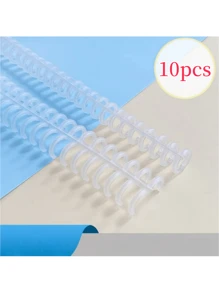 5pcs/10pcs Plastic Loose Leaf Ring Binder - Spiral Notebook Rings - 30 Holes Plastic Spiral Binding Rings - Trimmable And Durable, Suitable For Bookbinding, Notebook Accessories, Office File Backup Accessories, Document And File Organization, Student And Teacher Supplies, School Supplies,School Supplies,Back To School