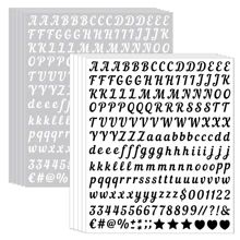 5/10/20 Sheets Alphabet Stickers 0.5in Vinyl Self-Adhesive Number Alphabet Stickers, Mailbox Numbers Labels DIY Crafts Art Making, Decals For Sign, Notebook