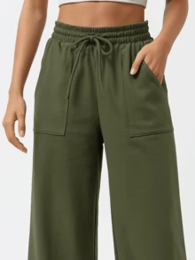 Women's Sweatpants - Verde militar - Ver 2