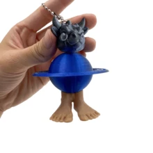 (Figura Criativa) Tralalero Tralala. Enfeites de Tubarão Meme Italiano - Coleção de Animais Fantásticos com Design Exclusivo (Banana, Elefante, Sapo Verde, Tubarão, Hipopótamo) - Escritório de Plástico Durável com Decoração de Mesa para Casa, Presente de Natal para Fãs TungTungTungSahur