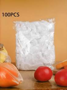 50/100/200 buc folie de plastic de unică folosință, folie alimentară rezistentă la rupere îngroșată din PE, potrivită pentru farfurii de fructe de uz casnic, farfurii de cină, boluri, legume, diverse bucăți de fructe