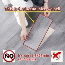 10 件 40x15 厘米可剥离粘性地板贴纸，PVC 木纹地板贴纸，家具地板装饰，适用于卧室、厨房、客厅和酒店