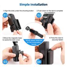 磁吸式相机支架，兼容 Osmo Pocket 3，壁挂式磁吸底座 - 黑色 - 查看 8