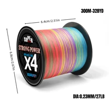 1 pieza Línea de pesca de 4 hebras de PE (polietileno), con una resistencia a la tracción de 16-88 lbs, apta para pesca de carpa, pesca de mar y pesca de hielo, también adecuada para redes de pesca, volar cometas, un regalo perfecto para entusiastas de la pesca