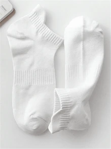 10/20 pares de calcetines tobilleros blancos con parte superior de malla, soporte de arco y transpirables para hombres, confortables