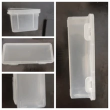 [返校] 1件/3件/5件大容量透明铅笔盒 - 耐用塑料带铰链盖多功能收纳盒，适用于学校和办公用品，桌面收纳盒，颜色随机 - 彩色 - 查看 14