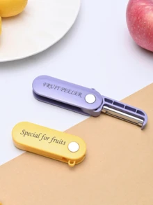 Customized Potato And Fruit Peeler, Kitchen Fruit Peeler, Original Vegetable Peeler, Carbon Steel Blade, Foldable, Compact And Convenient, Suitable For Family, Friends And Lovers, Chefs - Laser-folding Paring Knife - View 5