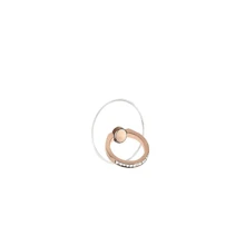 1 pieza Soporte para teléfono móvil con forma de anillo de cristal de imitación, con soporte giratorio de 360° de acero inoxidable, montura de anillo de teléfono de acrílico transparente, compatible con varios teléfonos y fundas