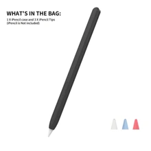 Case Compatible With Apple Pencil Pro And 2nd Generation Case Cover Silicone Protective Sleeve Skin Accessories With 3pcs Apple Pencil Tips Cover