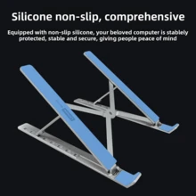 Lenovo X4 Aluminum Laptop Stand, Adjustable & Foldable Ergonomic Computer Riser – 9-Level Height Adjustment For 10-15.6 Inch Notebooks, Portable Desk Stand For Work, Study, Or Home Office