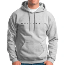 Originals Men's  Flannel Sweatshirt Top - Grey - View 1