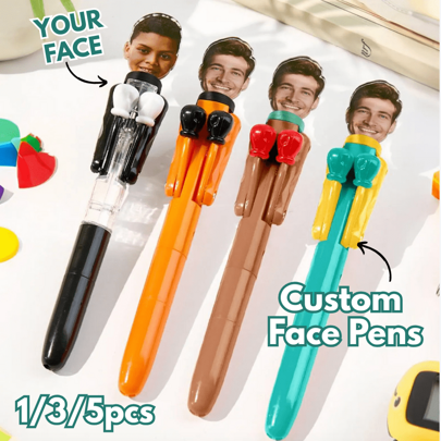 Custom Funny Student Name Pens – 1/3/5pcs Personalized Boxing Face Pens For Back To School, Classroom Supplies, Teachers' Day Gifts & Study Motivation,Multi-Functional, Ornamental,Reusable,Exquisite,Stylish,High-Quality,Colorful,Modern,Custom,Personalized,Unique,Ideal Gifts For Him,Ideal Gifts For Her,Boyfriend,Dad,Girlfriend,Mom,Family,Friends,Tea Room,Home,Garden,Office,For Anniversaries,For Valentine's Day,For Mother's Day,For Birthdays,For Father's Day,For Graduation,For Weddings,For Housewarming,Customized Party Supplies