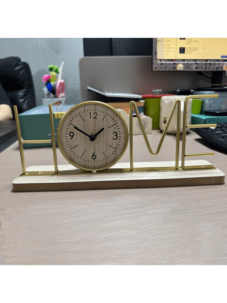 1 Piece Desktop Ornament, Suitable For Living Room, Bedroom, Entrance Hall, Wine Cabinet, TV Cabinet, Beautiful Display, Can Tell Time, A Nice Home Decoration For Living Room And Office Desktop. - Multicolor - View 1