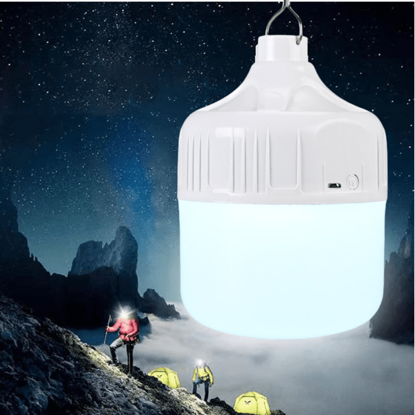 Portable Plastic Camping Lantern With USB Charger, Multi-Function Camping Lamp With Hook, Lightweight Camping Lantern, LED Bulb Emergency Light With 3 Brightness Modes, Suitable For Outdoor Camping, Picnic, Tent Overnight, Home Blackout