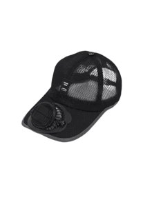 透气太阳能风扇遮阳帽，户外防晒帽，USB充电风扇棒球帽，夏季遮阳帽，电池容量300mAh - 多色 - 查看 5