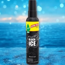 Little Trees 3.5 Fl Oz Ice Pump Spray Black Ice: Car Freshener Spray, Disposable Air Freshener, Scented Car Supplies - 1 - View 1