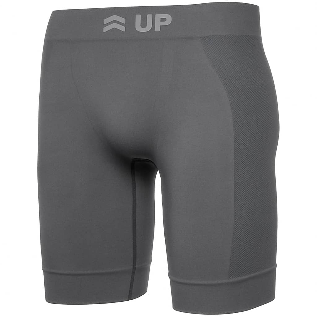 QLC SPORT Thermal Bermuda Shorts Underwear Short Up Men's Second Skin Sports Gym Ice Touch Assorted - Grey - View 1