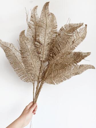 1/2/3 PIEZAS Plantas artificiales brillantes con purpurina de 78 cm, decoraciones y adornos de árbol de Navidad falso para festival, boda, fiesta, hogar, interior, mesa de comedor, habitación, decoración de dormitorio, regalo, corona, accesorios de decoración de ratán, decoración de árbol de Navidad y plantas de Navidad