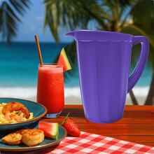 Kit Of 4 Plastic Juice Jugs 1.7L Premium Material, Resistant For Picnics, Schools, Daycare Centers