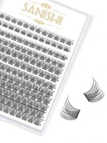 Sanishi Lashes 144 Cluster False Eyelashes, DIY Self-Extensions, DIY At Home - 黑色 - 查看 3