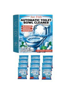 5/12/16 Piezas de Tabletas Efervescentes Automáticas para Limpieza de Inodoro, Tabletas Efervescentes Automáticas para Desodorizar y Descalar Inodoros