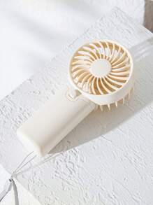 3 pièces/2 pièces/1 pièce Ventilateur mini portable à une vitesse de ventilation avec cordon, pour l'été et l'extérieur, les sports, les voyages, la cuisine, la chambre, l'école, le bureau. Cadeau de fête (piles non incluses)