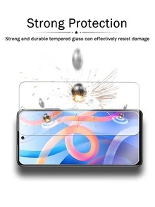 3pcs Tempered Glass Screen Protector For Xiaomi Redmi, Anti-Scratch, Smooth Surface, Easy Installation, Privacy Protection Film - Clear - View 3