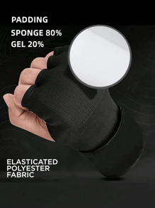 Boxbandagen 20% Gel Innenhandschuhe für Herren Damen mit 100cm langem, elastischem Handgelenkschutz, gepolsterte Fausthüllen für Schutz von Muay Thai, MMA, Kickboxen, Kampfsportarten und Schlagtraining