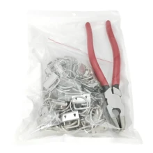50PCS Lanyard For KEY Fob Hardware 1 Inch For KEYchain And Wristlet Clamp DIY - Silver - View 5