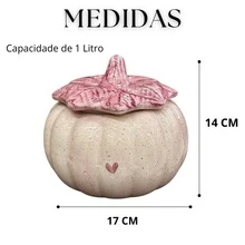 1 Liter Ceramic Pumpkin Bowl For Feijoada Or Soup - 粉紅之心 - 查看 4