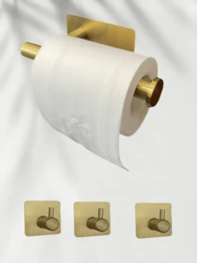 1pc No Drill Installation Paper Towel Holder/Toilet Paper Holder/Tissue Box Holder, Home Decor, Desktop Organizer, Home Accessories, Bedroom Decor, Kitchen Supplies, Travel, Holiday, Napkin Holder, Suitable For Home, Kitchen, Bedroom, Living Room, Dining Room, Decorative Box, Women's Wedding Gift, Summer Travel Holiday Essential - Multicolor - View 8