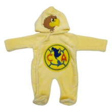 Mameluco Suavecito con escudo Bordado De Equipos Futbol Mexicano - Amarillo - Ver 3