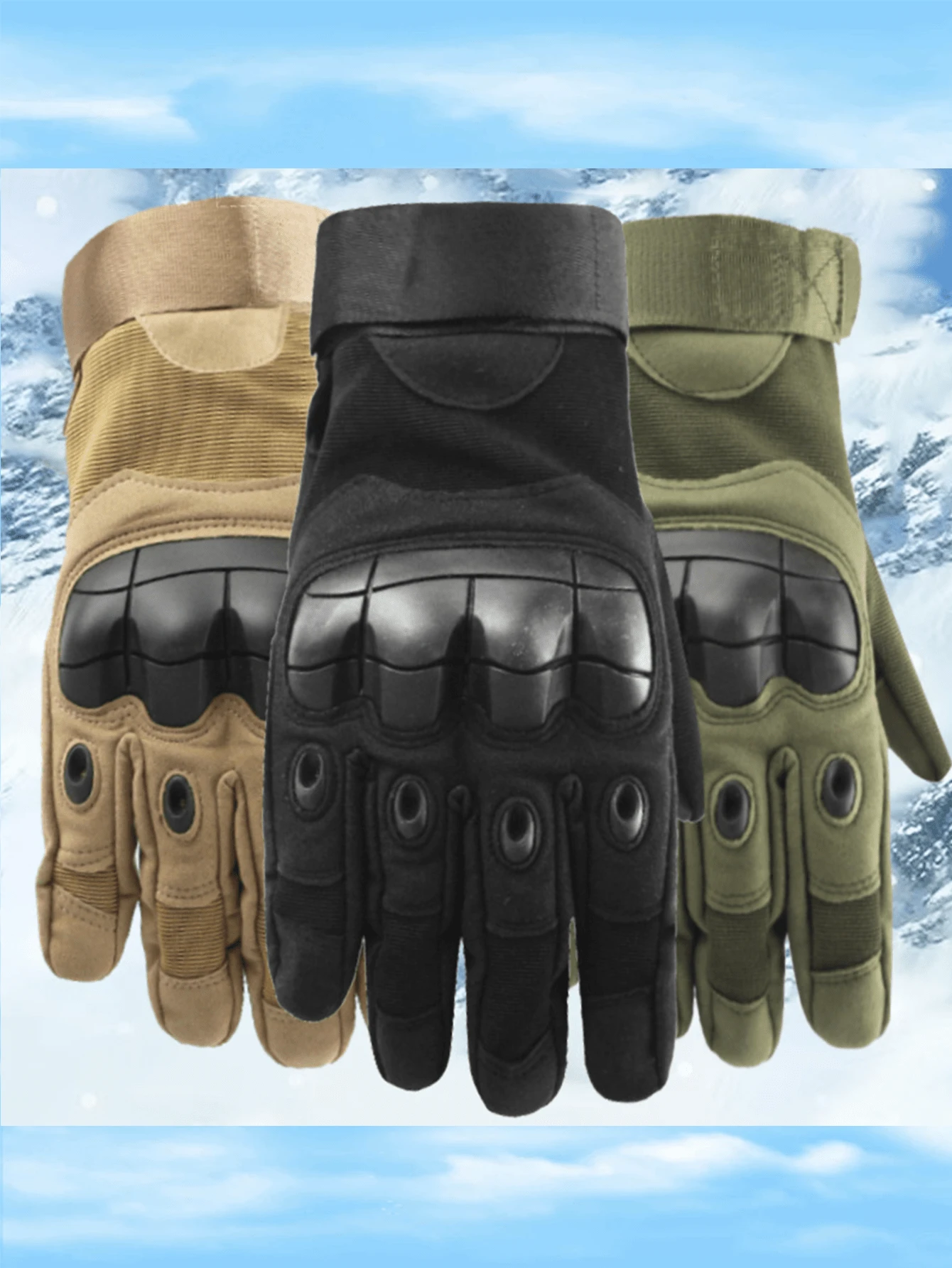 1 Paar Herren rutschfeste, verschleißfeste Schutzhandschuhe mit harter Schale, für militärisches, outdoor Training, Fitness und Radfahren, geeignet für Sport, Gym, Heimtraining, Damen Fitness Handschuhe, Boxhandschuhe, Trainingshandschuhe, Herren Gym Handschuhe
