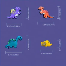 30 sztuk zawieszek do butów "Dinozaur World" – akcesoria do dekoracji obuwia z PVC, do chodaków, jigów, zjeżdżalni i sandałów – dla chłopców i dziewcząt – idealne na Boże Narodzenie, urodziny i jako upominki na przyjęcia