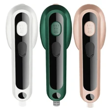 1 pieza Vaporizador de ropa portátil de mano mini eléctrico, plancha de vapor para el hogar y viajes, giratoria, para ropa húmeda y seca, color aleatorio