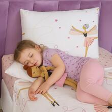 3-Piece Children's Sheet Set, Fun, Colorful Prints, Elastic - Bailarina de ballet - Ver 3