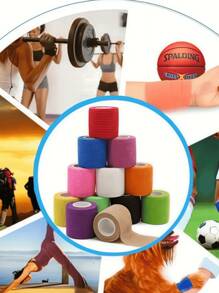 2/6 Bandagens protetoras para nail art, bandagens autoadesivas para manicure, fáceis de rasgar, fita autoadesiva elástica respirável multifuncional adequada para uso doméstico e em salão, suprimentos para unhas, ferramentas para unhas, ferramentas para nail art, volta às aulas, unhas, ferramentas para unhas postiças