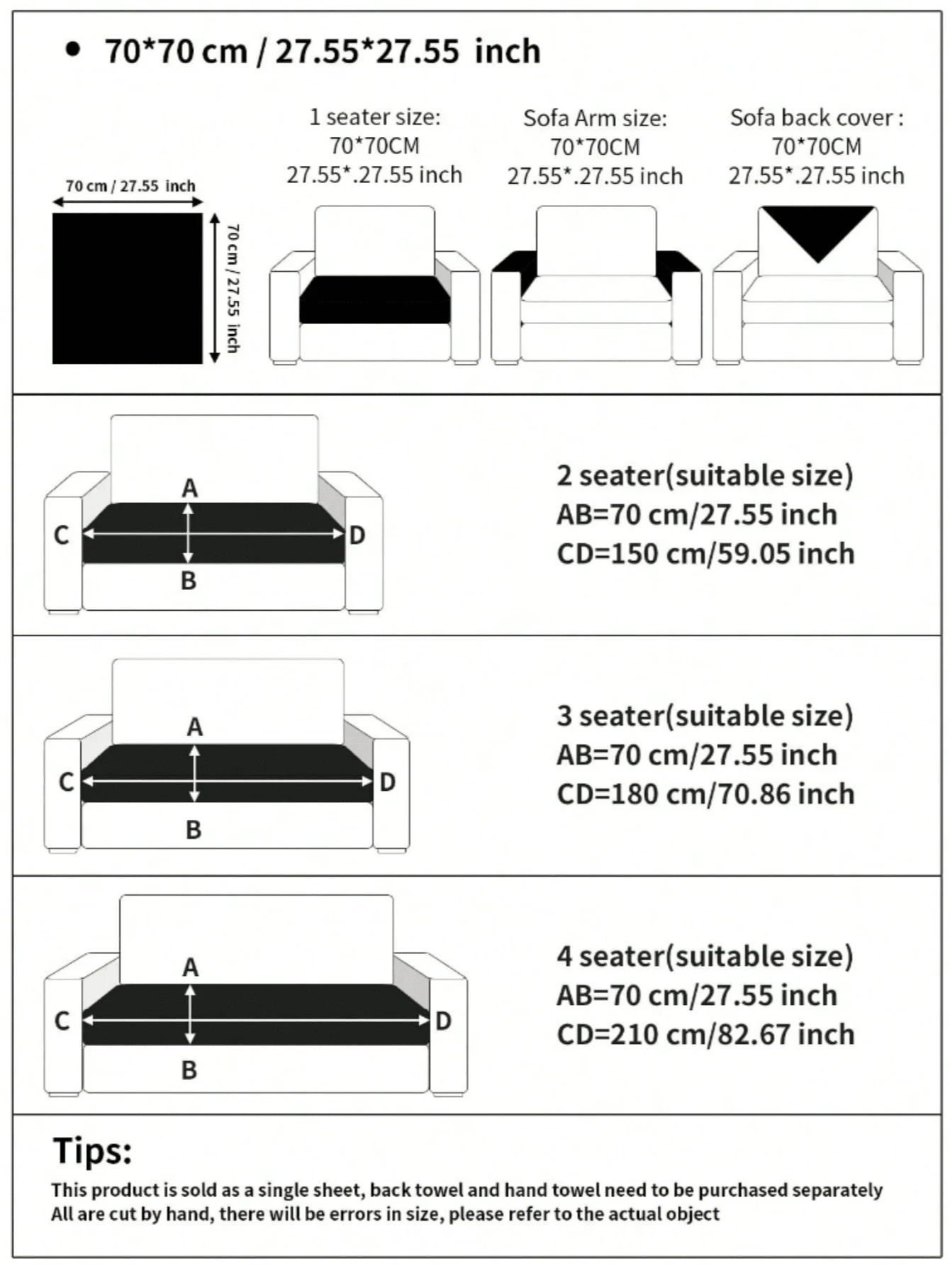 غطاء وسادة أريكة من الجاكار الشينيل، خفيف الوزن وفاخر، غطاء أريكة بسيط وأنيق، مضاد للانزلاق والغبار والخدش، يحمي الأريكة، مناسب لجميع الفصول، غرفة النوم والمعيشة والمكتب - بيج - مشاهدة 10