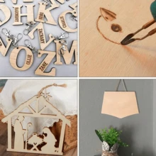 10 块薄椴木工艺木板，多种尺寸可选，轻质木板适用于房屋、飞机、船、船舶、学校项目、木制 DIY 装饰